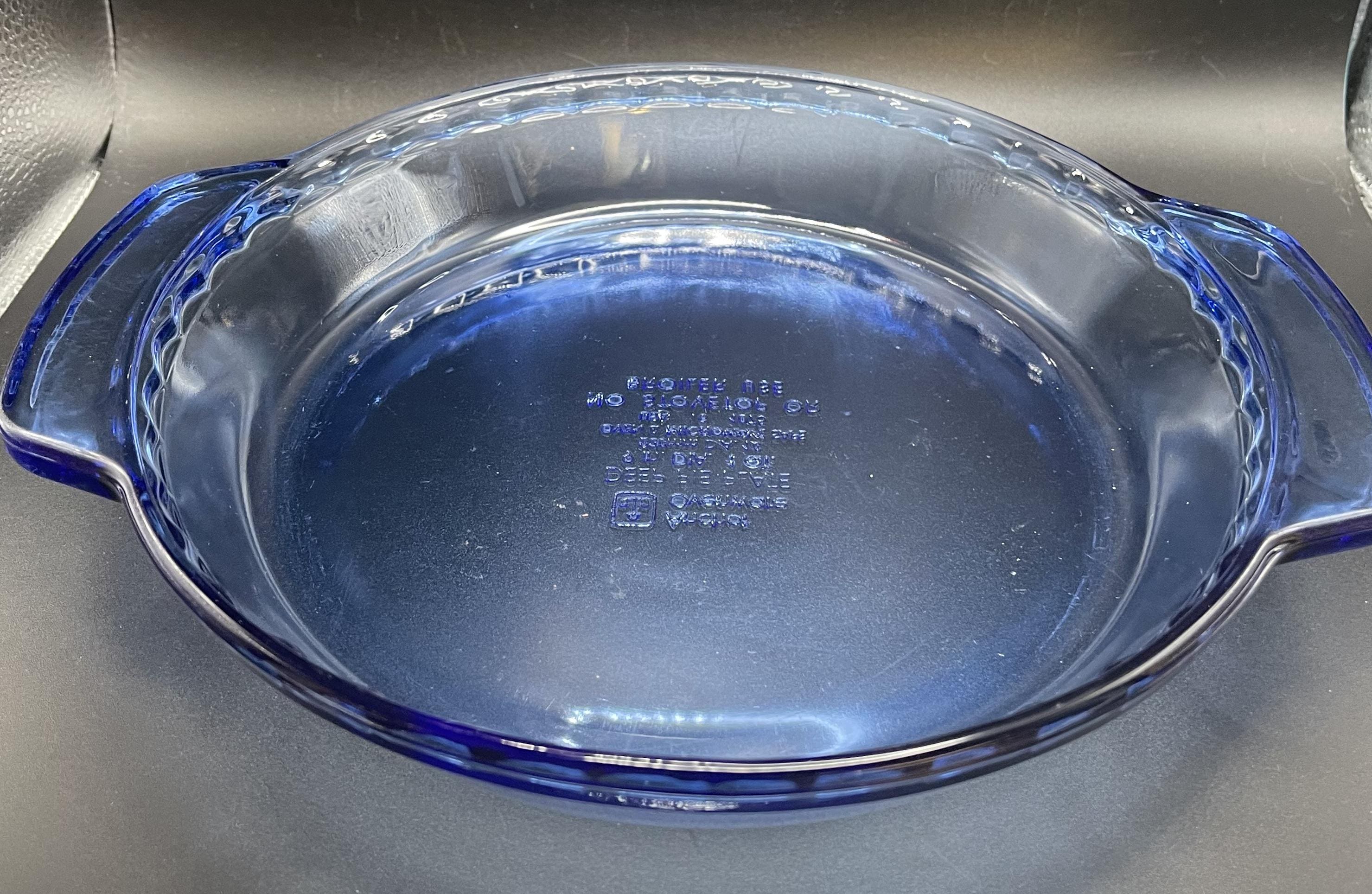 Beautiful Cobalt Blue Anchor Hocking Deep Pie Plate Dish With