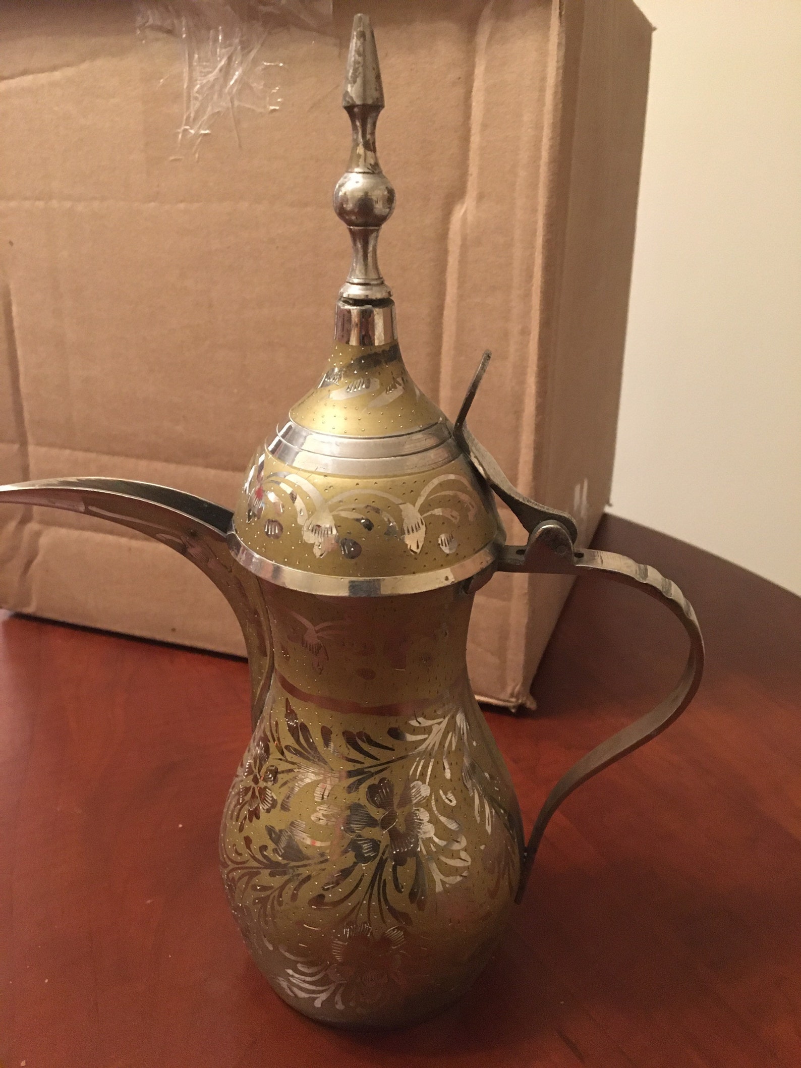 Stunning Vintage Arabic Dallah Teapot Etsy
