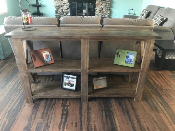 wood sofa table