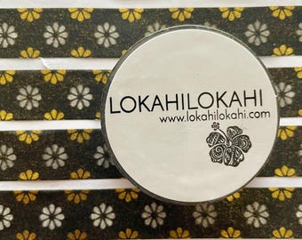 FLORAL Metallic GOLD & SILVER Washi Tape | Japanese Stationery | Planner Supplies | Scrapbook Tape | Decorative Tape | Washi Tape | #123