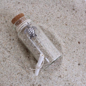 SAND & SOUL from CURACAO | Handfilled Sand Bottle | Soul/Motivational Message | Beach in a bottle | Message In A Bottle