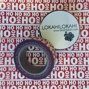 Ho Ho Ho Christmas WASHI TAPE | Japanese Stationery | Planner Supplies | Scrapbook Tape | Masking Tape | Decorative Tape | Red Christmas #42