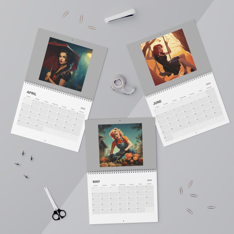 Vivian Hue Pinup Girl Calendar 2025 Etsy
