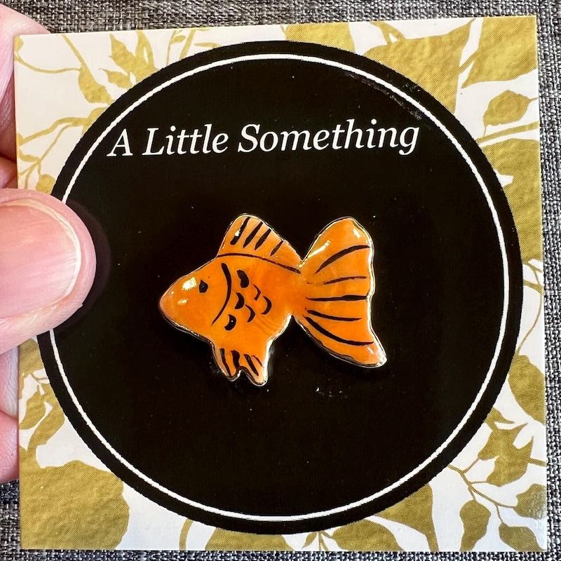Goldfish Pin - Etsy