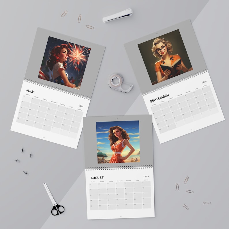 Vivian Hue Pinup Girl Calendar 2025 Etsy