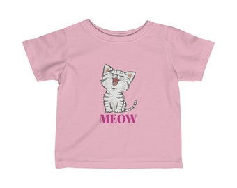 Kitty Joy "Meow" Infant t-shirt by Vivian Hue