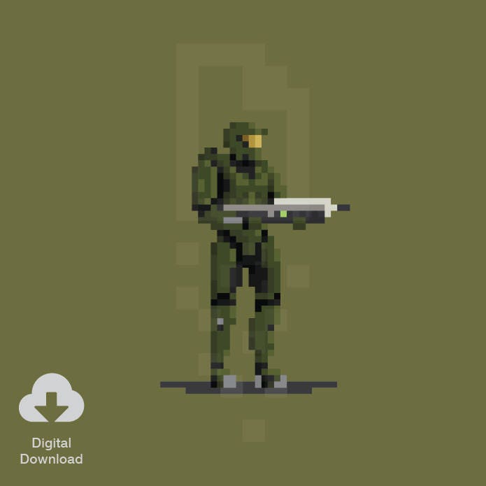 Pixelated Rainbow Master Chief Pixelated Rainbow Master Chief