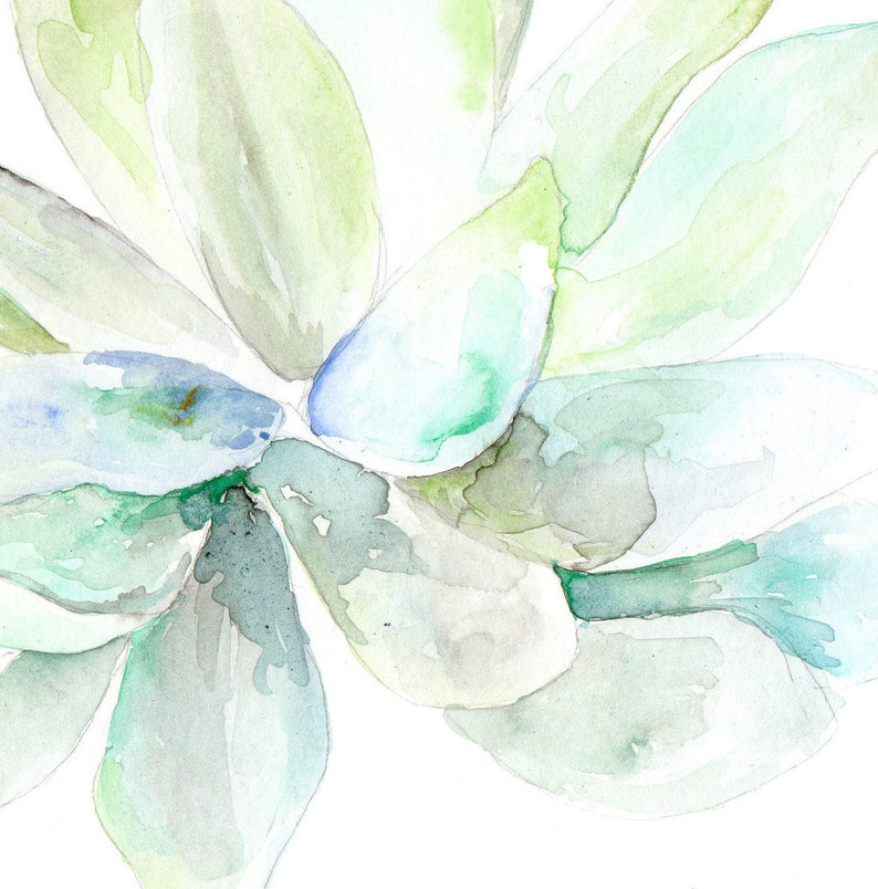Download Bright Wall Decor Gray Succulent Watercolor Succulent Watercolor Square Wall Art Modern Art Painting Art Collectibles Deshpandefoundationindia Org