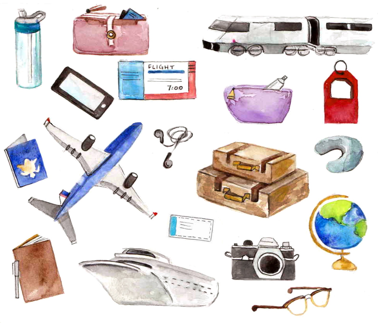 Traveler Note Card, World Traveler Gift, Stationery Set, Set of 10 ...