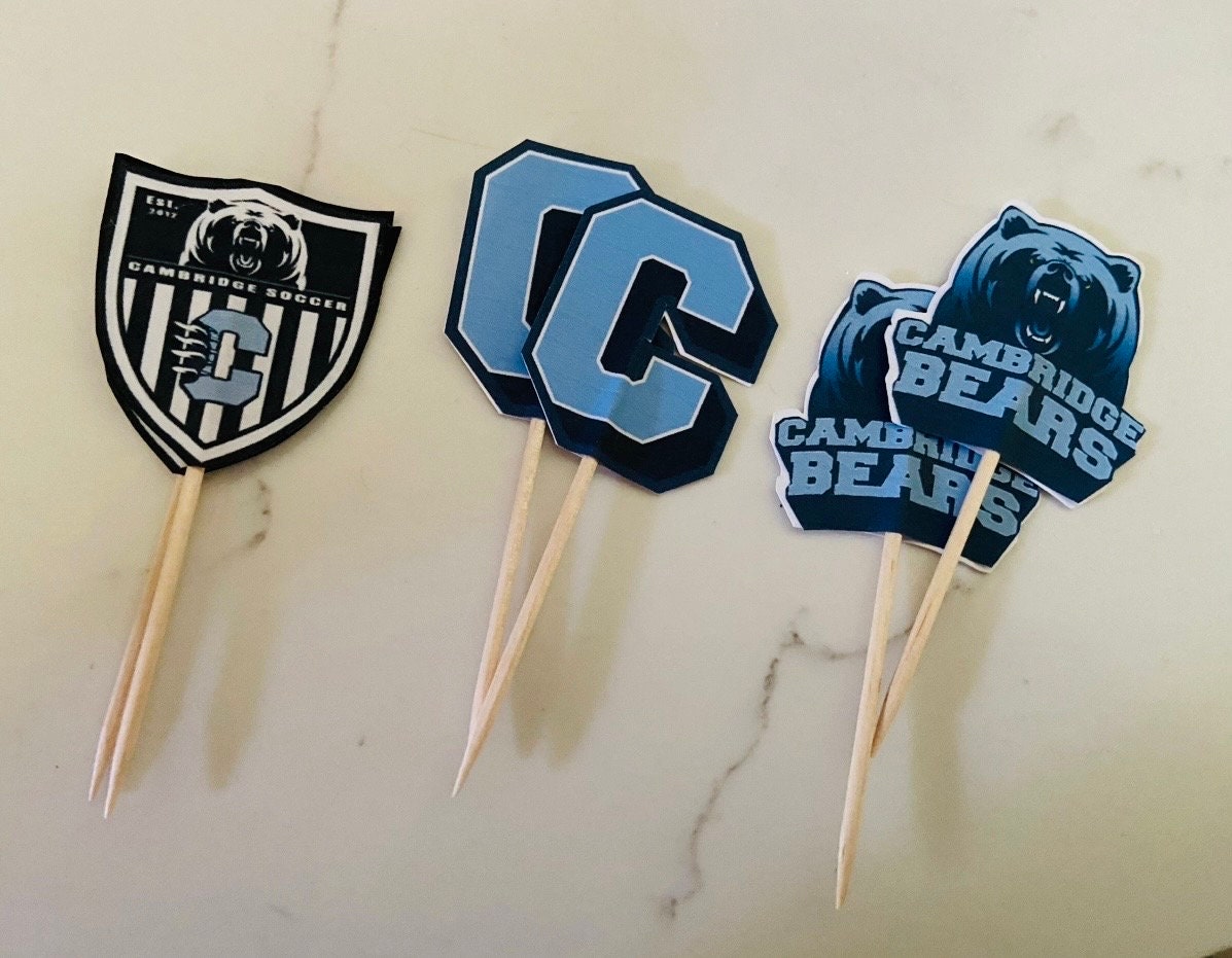 Custom cupcake toppers for Graduation parties, promotion, birthdays, baccalaureate, weddings, sports banquets, artists, etc.