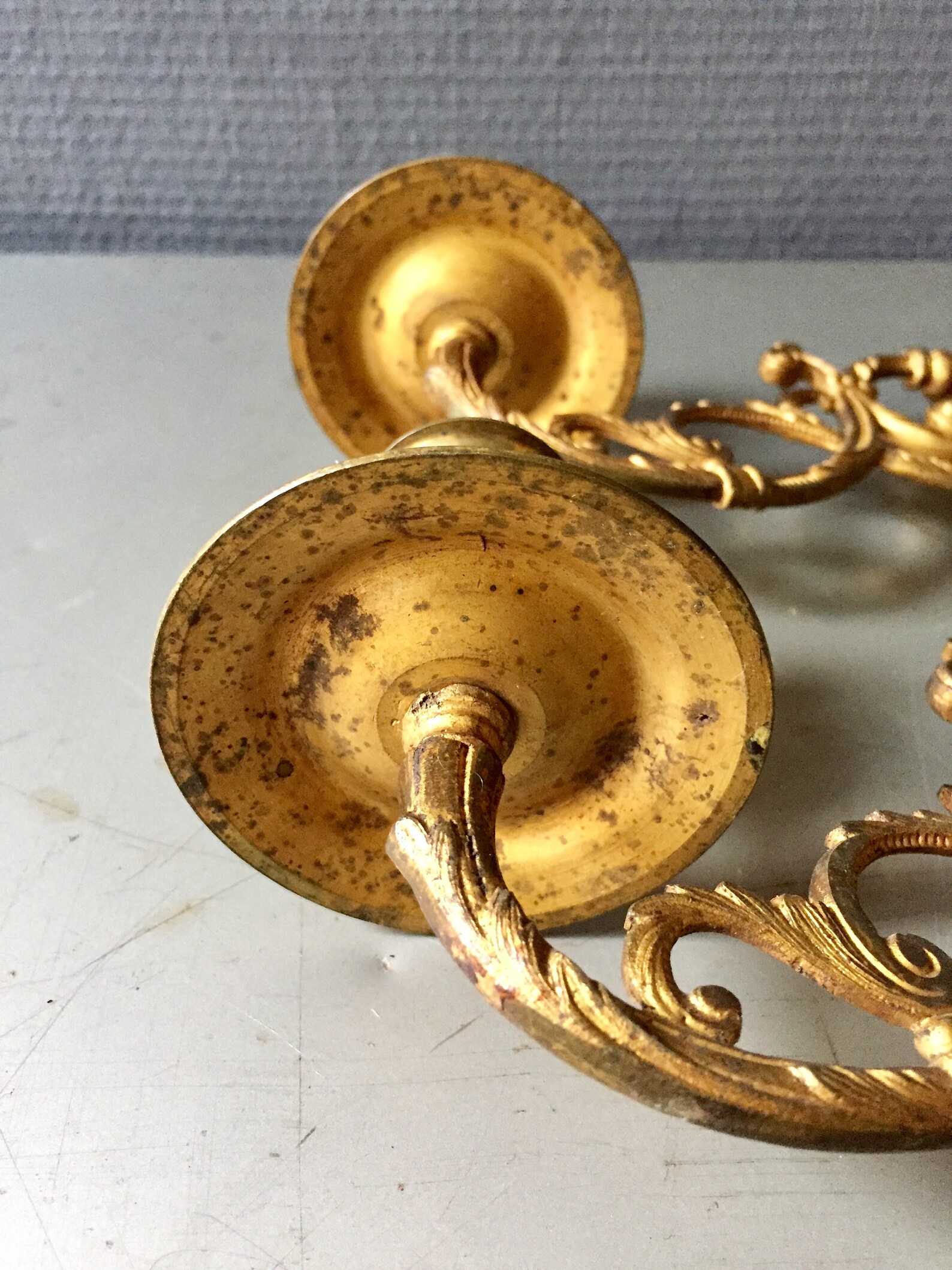 Antique Pair of Bronze Piano Candle Holders Piano Candle Etsy