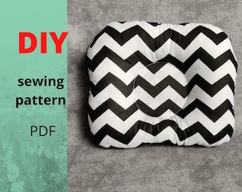 DIY Baby pillow. Sewing pattern toddler pillow. Newborn pillow pattern. Baby crib pillow