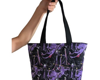 Handmade Disney Maleficent Quilted Tote Bag – 2 Sizes
