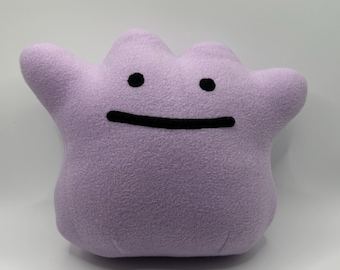 Pokopia Inspired Handmade Ditto Stuffed Plush Toy