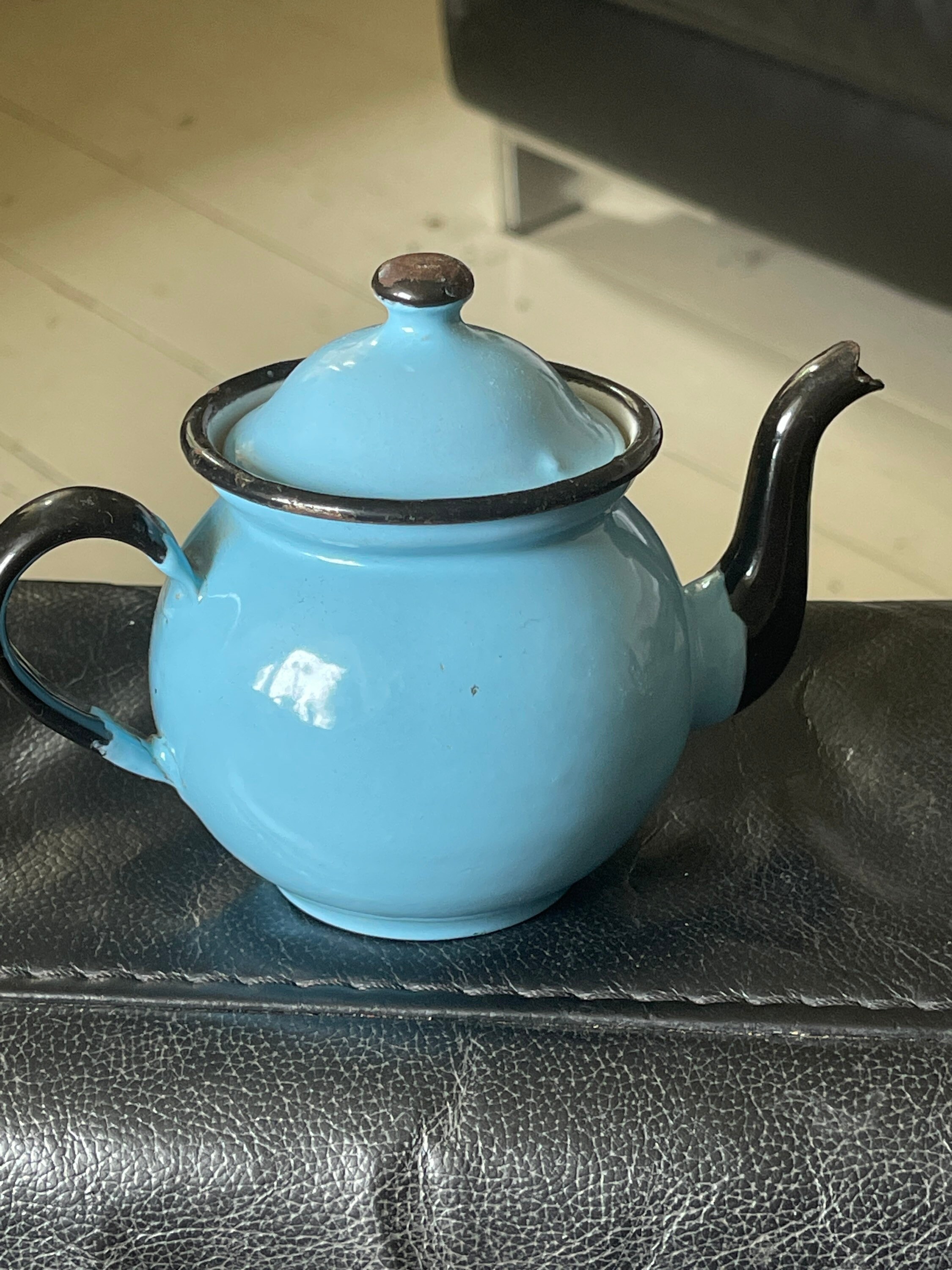 Antique Enamel Teapot at Denise Clark blog