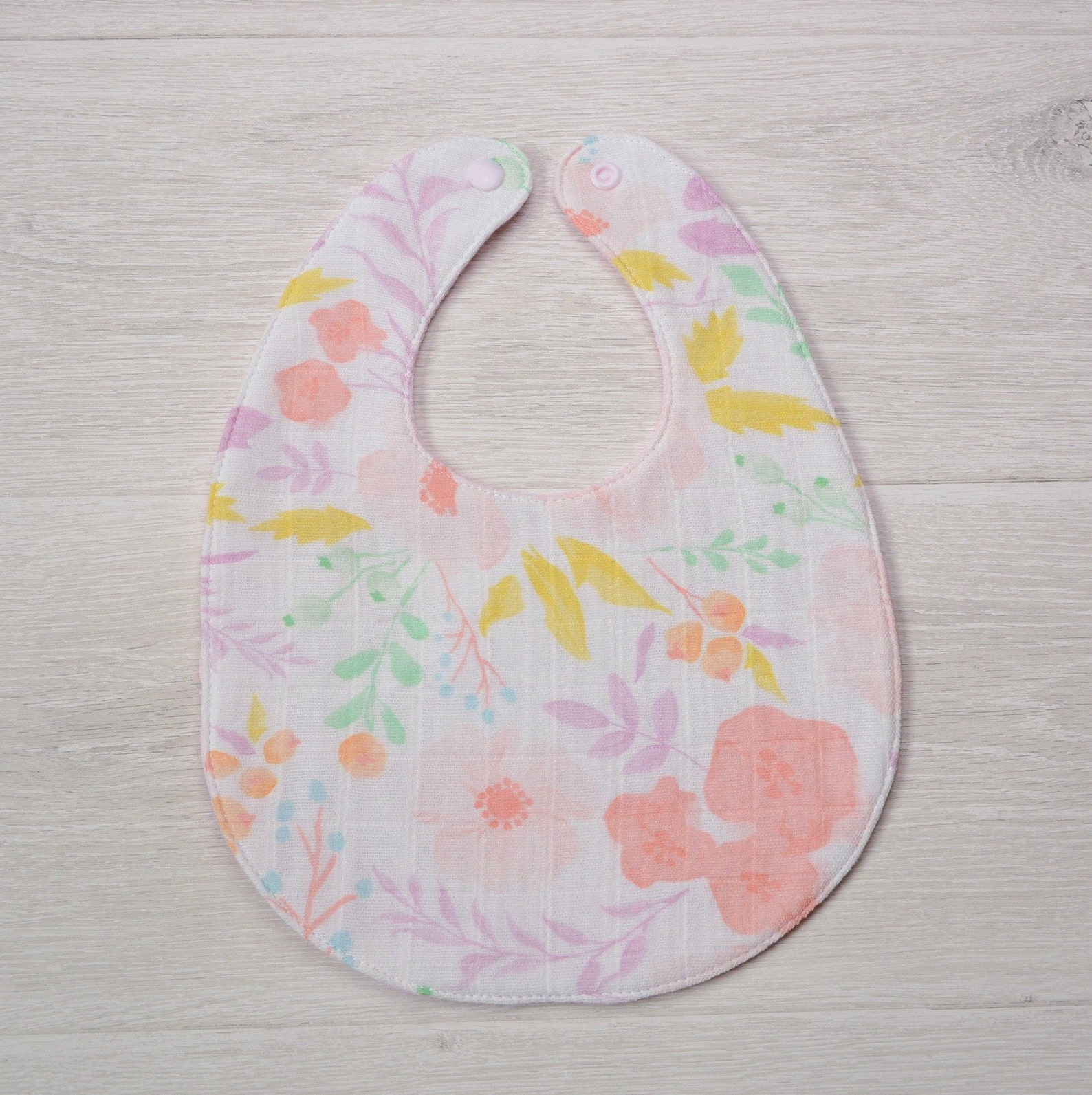 Muslin Baby Girl BibBiologische Katoen Mousseline BibDouble Etsy