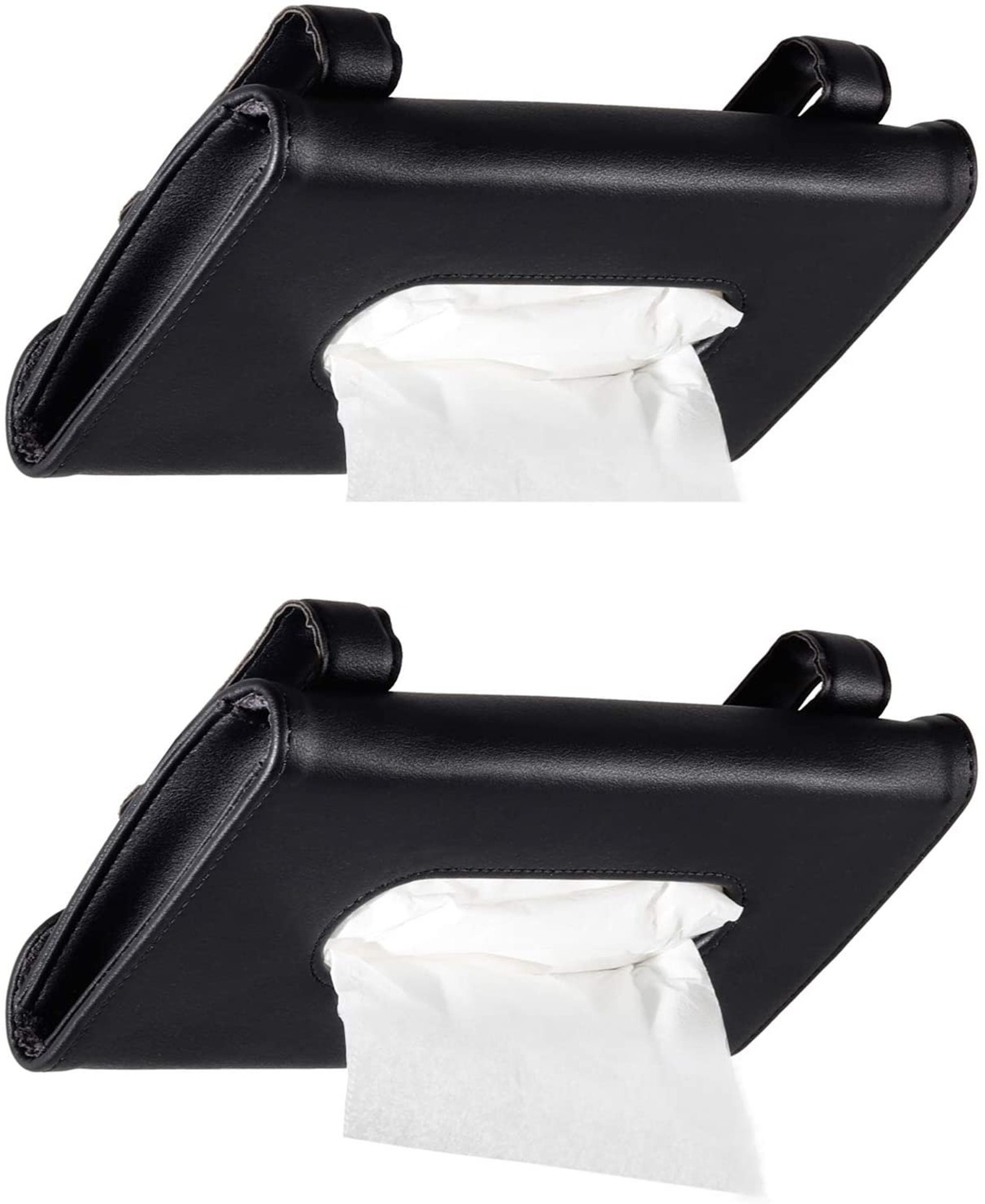 Car Tissue Holder Hanging Paper Towel Clip PU Leather Etsy