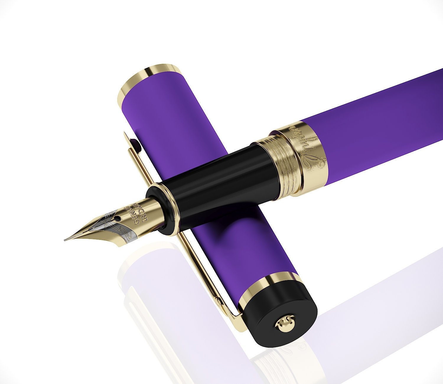 Purple Fountain Pens Ladies Pens Collectible Pens Purple Etsy