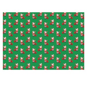 Carta da regalo natalizia Carta da regalo unica di alta qualità - Babbo Natale - Verde - Formato A3 - GP322