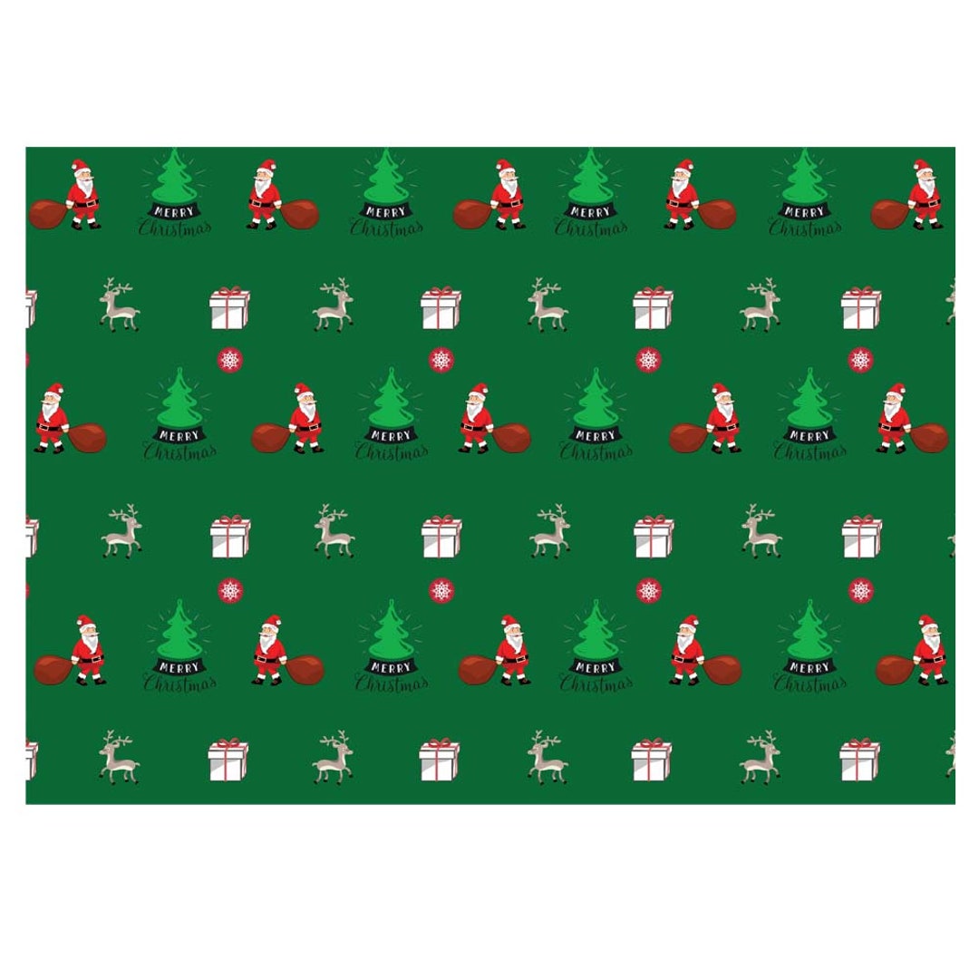 thumbnail image 2 of Toptime Christmas Wrapping Paper, 6 Sheets Gift Wrap With Santa Claus, Gift Boxes, Holly, Cartoon Xmas Wrap For Kids, Colorful Gift Wrap For Holiday... 2 of 12