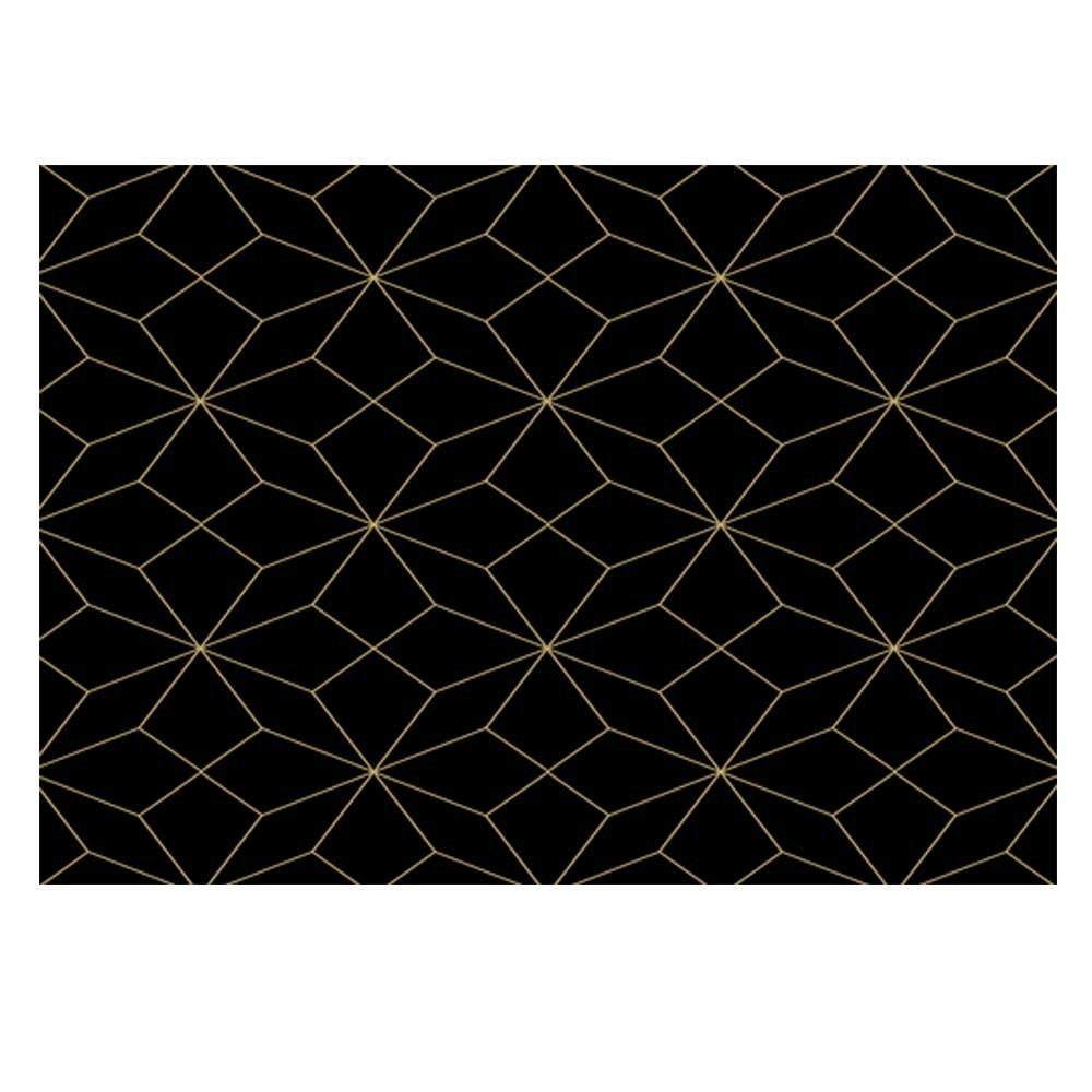 Black Golden Gift Wrapping Paper With Geometric Pattern Hot - Temu Austria