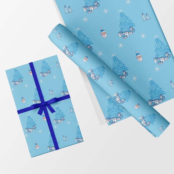 Wrapping paper size best sale
