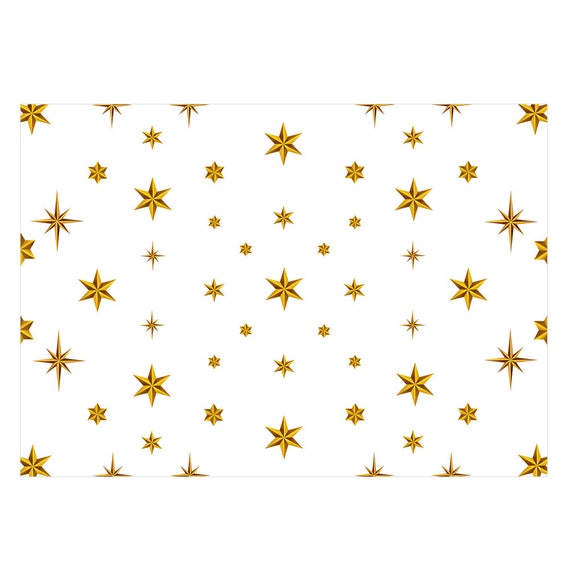 Gold & White Geometric Design Gift Wrapping Paper-unique High Quality Size  A3 GP-289 