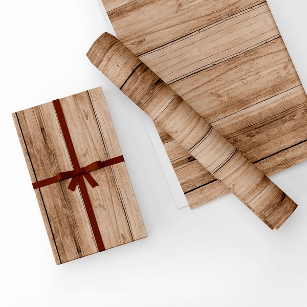 Unique High Quality Wood Panel Design Gift Wrap- Size A3-(297x420mm)-GP272