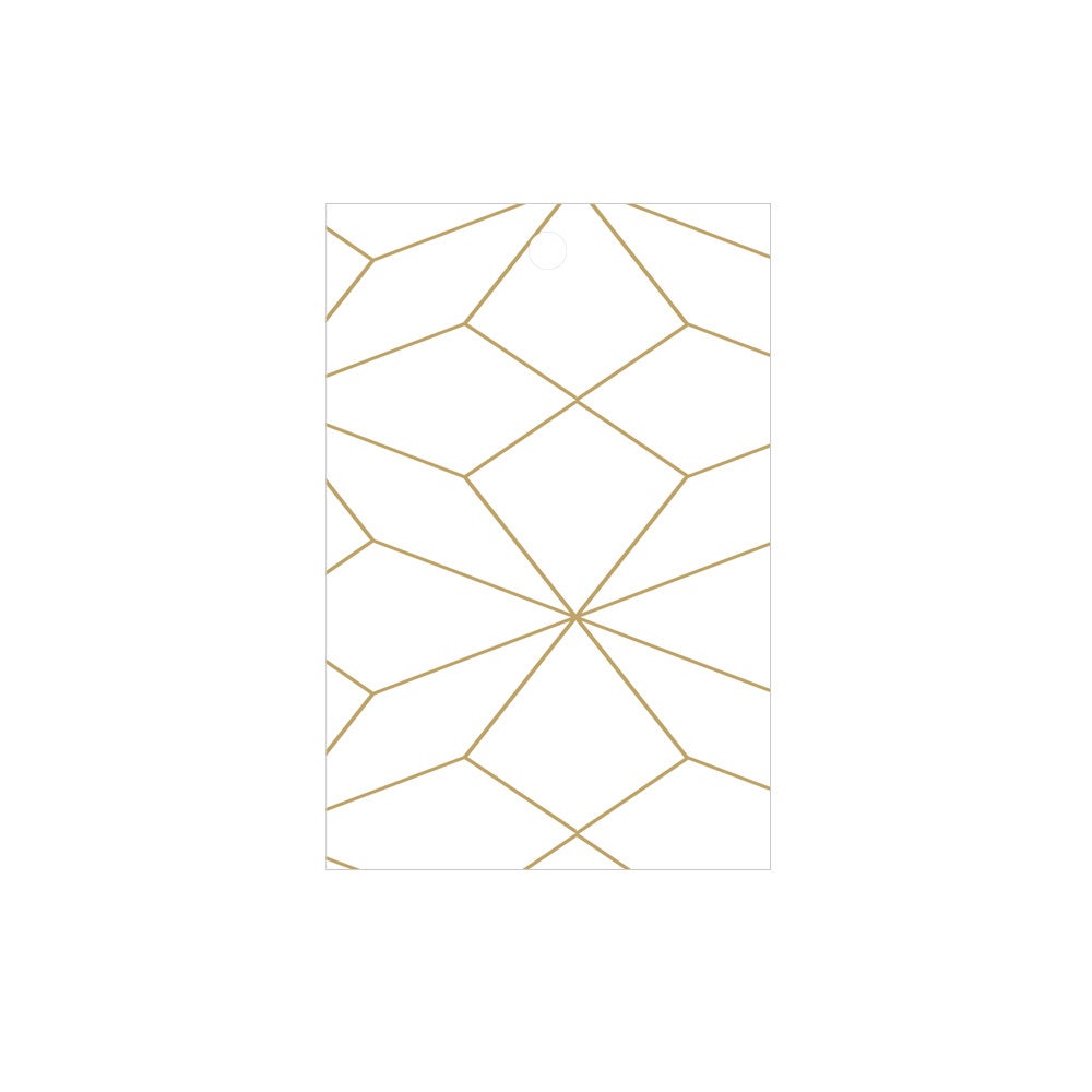 White/Gold Elegant Series Hearts/Waves/Geometric Wrapping Paper