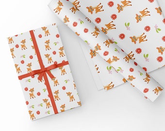 Unique High Quality Baby Deers Gift Wrapping Paper-Size A3 (297x420mm)