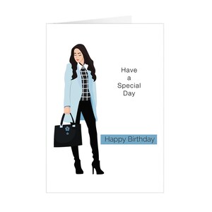 Cartão de aniversário exclusivo 'Tenha um dia especial' Cartão de aniversário feminino-A6 Tamanho-HGCCR20