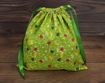 Reusable Eco-friendly Christmas Gift Bag. Christmas Baubles Christmas Gift Bag Large-FGB28