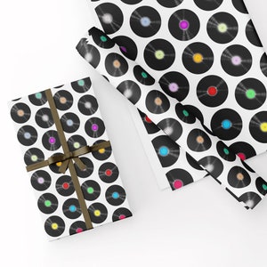 Carta da regalo con design esclusivo di dischi in vinile di alta qualità - multicolore. Ora disponibili due misure - GP-210
