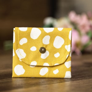 Monedero hecho a mano, tarjetero, minicartera para mujer, monedero infantil con 3 compartimentos. Diseño abstracto-CP16