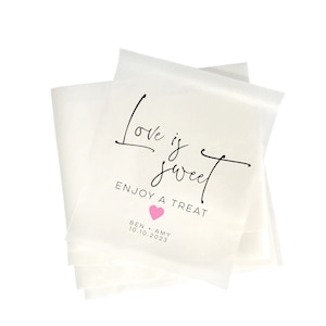 Personalised wedding Love sweet love bag | love is sweet wedding bags | treat bags | love is sweet bags | candy bags | lolly bags | custom