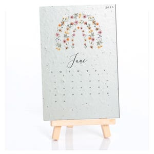 Plantable calendar 2025 | wild flower seeds | calendar wild flower seed paper calendar | plantable seed paper | sustainable gift | unique