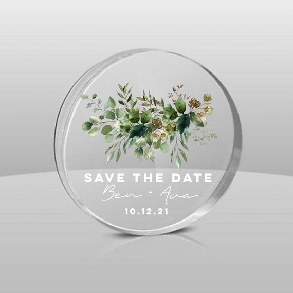 Save the Date Magnet-modern Save the Date Magnet-clear Save the