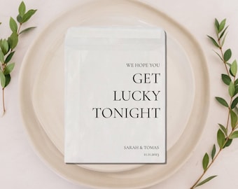 Lotto Ticket Favors-Wedding Favors-Lucky in Love Wedding Favor-Wedding Favor Bags-Lottery Ticket Wedding Favor-get lucky tonight favor