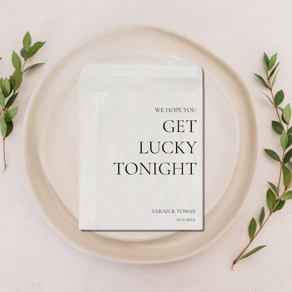 Lotto Ticket Favors-Wedding Favors-Lucky in Love Wedding Favor-Wedding Favor Bags-Lottery Ticket Wedding Favor-get lucky tonight favor