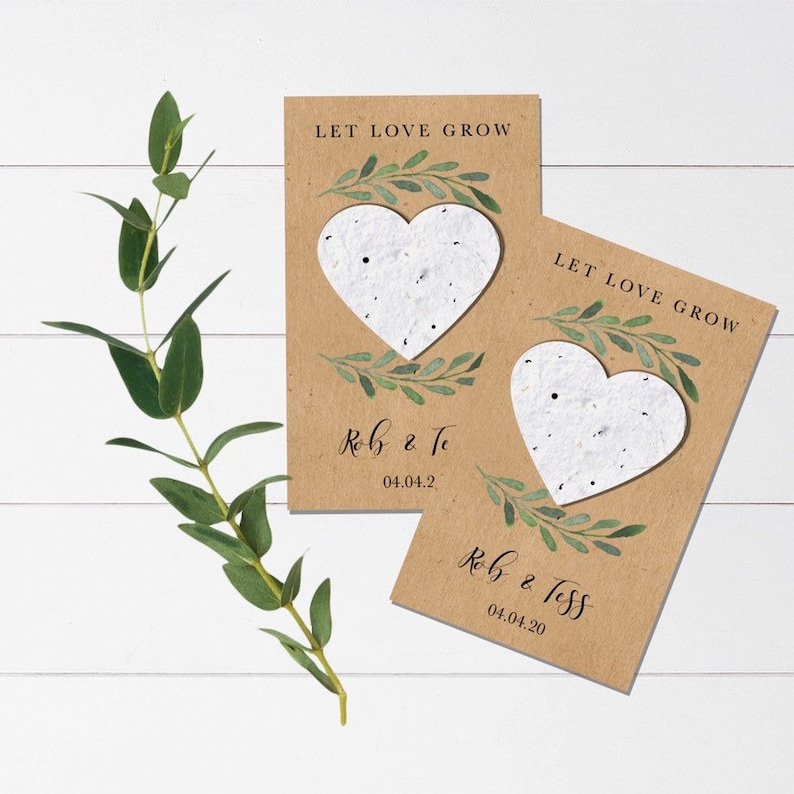 Plantable Wedding Favorwedding Favourswedding Favorsseed Etsy