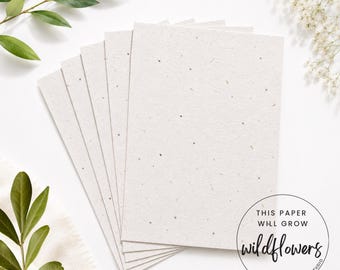 A4 Plantable Seed Paper: Wildflower Invitation Paper (300gsm)