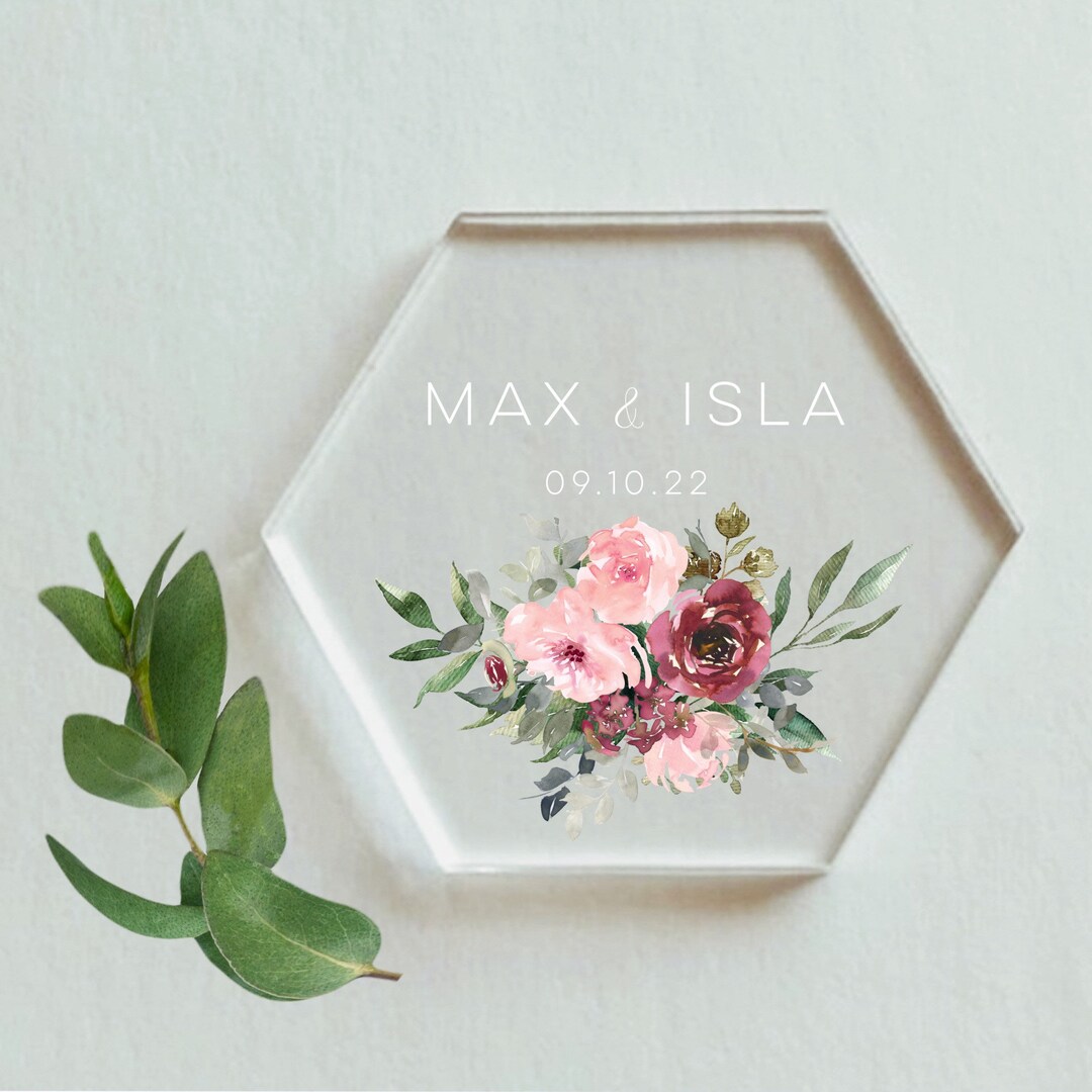 Personalised Acrylic Coasterscustom Wedding Favorsclear Coasters