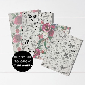 A4 seed paper-bulk plantable paper-petal paper-wildflower paper-Christmas paper-plantable paper-flower paper-invitation paper-holiday cards