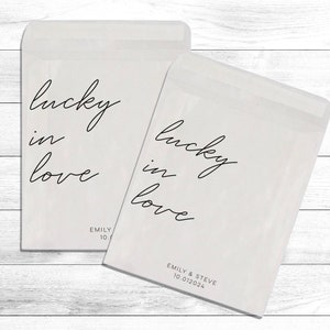 Lotto Ticket Favors-Wedding Favors-Lucky in Love Wedding Favor-Wedding Favor Bags-Lottery Ticket Wedding Favor image 2