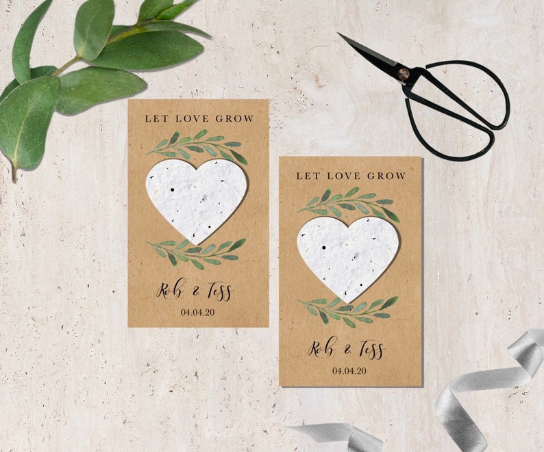 Plantable Wedding Favorwedding Favourswedding Favorsseed Etsy
