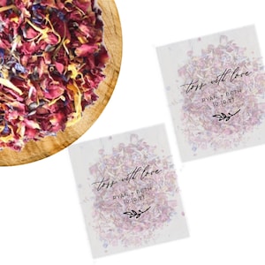 Biodegradable confetti-confetti-wedding confetti-confetti bag-custom confetti-flower confetti-petal confetti-wedding confetti bag-petals