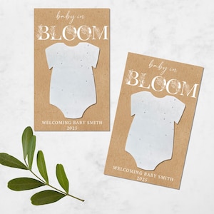 Plantable Onesie Seed Paper: Baby Shower Favors