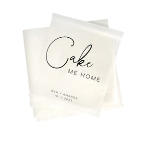 Wedding cake bags | cake me home | love is sweet wedding bags | treat bags | sweet bags | candy bags | lolly bags | wedding bags