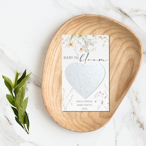 Baby shower seed favors-let love grow favors-plantable seed paper- wildflower-baby shower- Seed packet-plantable shower favors-seed bomb-boh
