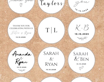 Personalised Wedding Stickers-Wedding Welcome Stickers-Wedding Favor Stickers-Wedding Welcome Bag Sticker-Custom Wedding Stickers-confetti